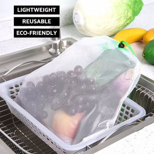 15pcs Reusable Mesh Produce Storage Bags-Inougate