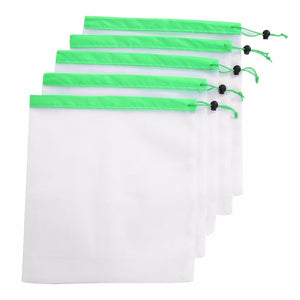 15pcs Reusable Mesh Produce Storage Bags-Inougate