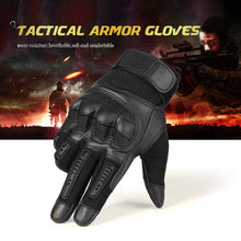 Load image into Gallery viewer, Touch Screen Tactical Rubber Hard Knuckle Gloves-Inougate