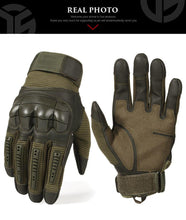 Load image into Gallery viewer, Touch Screen Tactical Rubber Hard Knuckle Gloves-Inougate