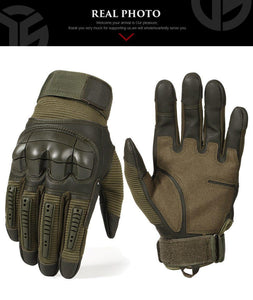 Touch Screen Tactical Rubber Hard Knuckle Gloves-Inougate