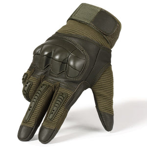 Touch Screen Tactical Rubber Hard Knuckle Gloves-Inougate