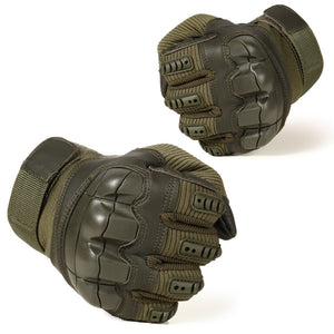 Touch Screen Tactical Rubber Hard Knuckle Gloves-Inougate