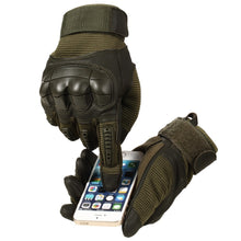 Load image into Gallery viewer, Touch Screen Tactical Rubber Hard Knuckle Gloves-Inougate