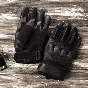 Touch Screen Tactical Rubber Hard Knuckle Gloves-Inougate