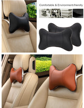 Load image into Gallery viewer, Car Seat Leather Headrest Pillow-Inougate