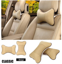 Load image into Gallery viewer, Car Seat Leather Headrest Pillow-Inougate