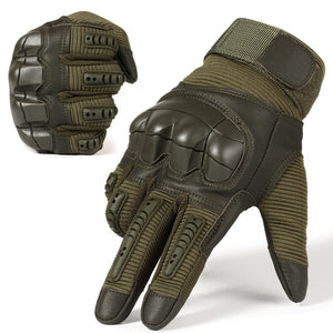 Touch Screen Tactical Rubber Hard Knuckle Gloves-Inougate