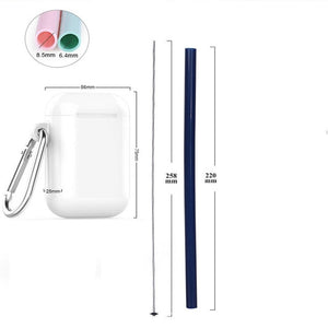 Reusable Portable Foldable Silicone Straw-Inougate