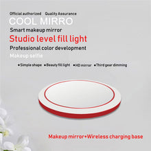 Load image into Gallery viewer, 2-In-1 Portable LED Mini Circular Makeup Mirror &amp; Wireless Charger-Inougate