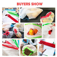 Load image into Gallery viewer, 15pcs Reusable Mesh Produce Storage Bags-Inougate