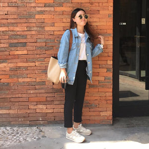 2019 New Denim Jeans Jacket for Ladies-Inougate