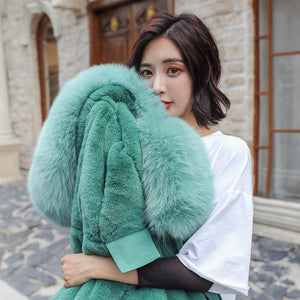 2019 New Warm Fur Coat Jacket for Ladies-Inougate