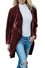 Load image into Gallery viewer, 2019 Women Vintage Long Sleeve Velvet Cardigan Outwear-Inougate