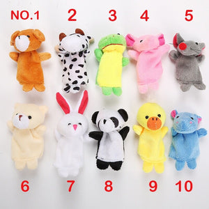 1 pcs Finger Animal Cartoon Doll Puppets Story Telling for Children-Inougate