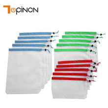 Load image into Gallery viewer, 15pcs Reusable Mesh Produce Storage Bags-Inougate