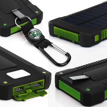 Load image into Gallery viewer, Waterproof 10000mAh Solar Charger Powerbank-Inougate