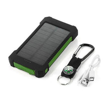 Load image into Gallery viewer, Waterproof 10000mAh Solar Charger Powerbank-Inougate